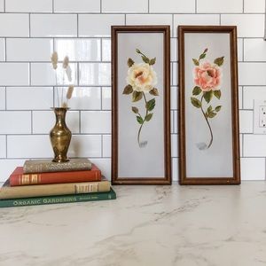 Vintage flower paintings